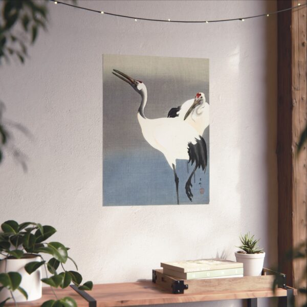 10047680979976802853_2048.jpeg Two Cranes - Ohara Koson (c. 1910) - Japanese Woodblock Poster Print