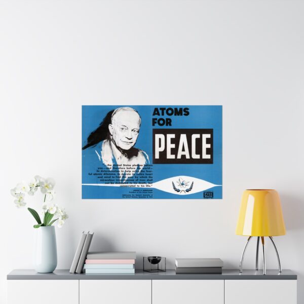 Atoms for Peace - Free World Magazine (c. 1950s) - Atomic Age Poster Print