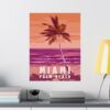 Miami, Florida - LUNE Original - Vintage Travel Poster Print
