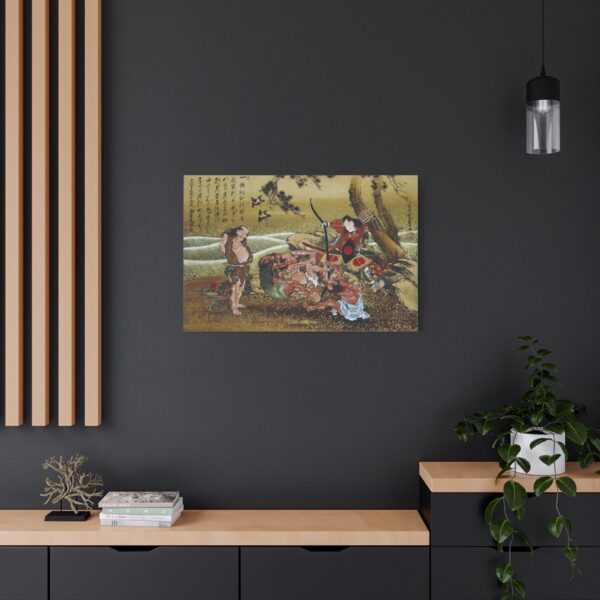 10155363482845115699_2048.jpeg Tametomo and the inhabitants of Onoshima Island - Katsushika Hokusai (1811) - Japanese Woodblock Canvas Print