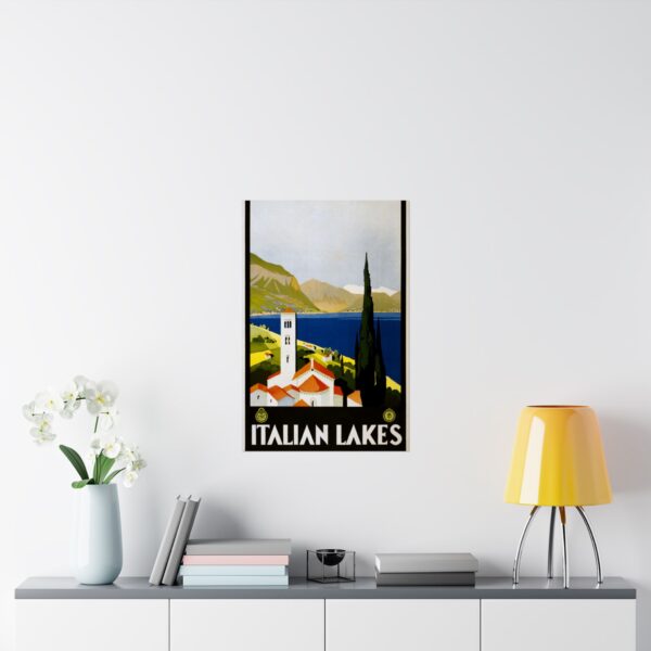 Italian Lakes – ENIT Italian National Tourist Board (c. 1930) - Vintage Travel Poster Print