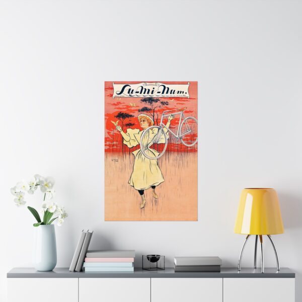 Lu-Mi-Num Bicycle ad - Charles Tichon (c. 1890s) - Art Nouveau Poster Print