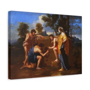 The Arcadian Shepherds (Et in Arcadia Ego) - Nicolas Poussin (c. 1637-38) - Classical Canvas Print