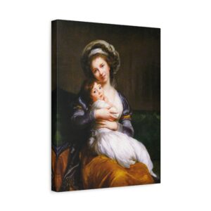 10295923644326834844_2048.jpeg Self-Portrait with Julie (Maternal Tenderness) - Élisabeth Vigée Le Brun (1787) - Classical Canvas Print