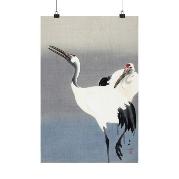 10398665454472900563_2048.jpeg Two Cranes - Ohara Koson (c. 1910) - Japanese Woodblock Poster Print