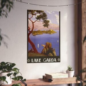 10527497097003059262_2048.jpeg Lake Garda - ENIT Italian National Tourist Board (1924) - Vintage Travel Poster Print
