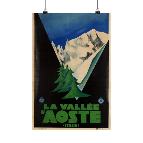 10582281501851694424_2048.jpeg La Vallee d'Aoste (Italie) - ENIT Italian National Tourist Board - Vintage Travel Poster Print