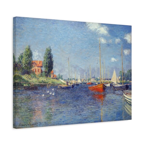 106131208834602029_2048.jpeg Red Boats, Argenteuil - Claude Monet (1875) - Impressionist Canvas Print
