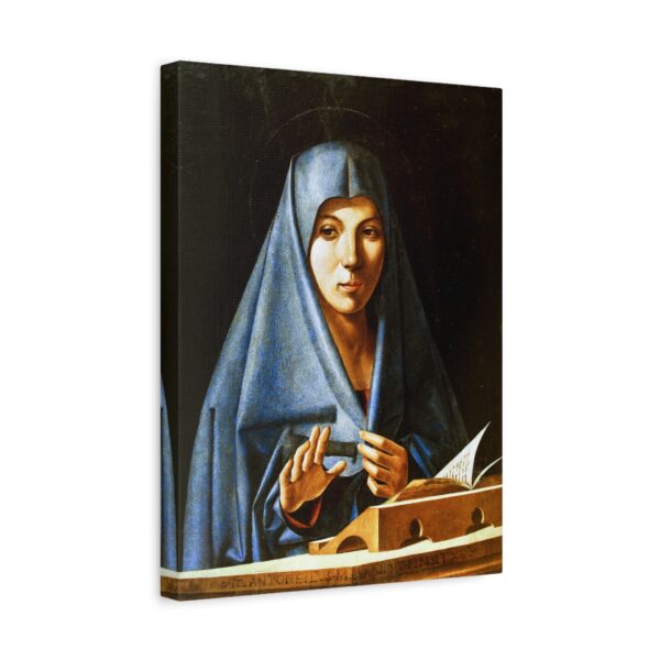 10640066997290697750_2048.jpeg Virgin of the Annunciation - Antonello da Messina (1476) - Renaissance Canvas Print