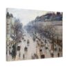 Boulevard Montmartre on a Winter Morning - Camille Pissarro (1897) - Impressionist Canvas Print