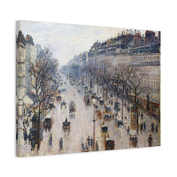 Boulevard Montmartre on a Winter Morning - Camille Pissarro (1897) - Impressionist Canvas Print