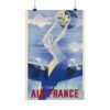 Dans tous les ciels, Air France - R. de Valerio (c. 1930s) - Vintage Travel Poster Print