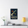 10991229883353941350_2048.jpeg Tomorrowland Awaits, Space & Beyond - LUNE Original - Space Age Poster Print