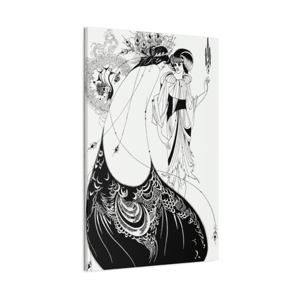 Aubrey Beardsley - The Peacock Skirt (1893) - Art Nouveau Canvas Print