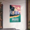 Miami, Florida - LUNE Original - Vintage Travel Poster Print
