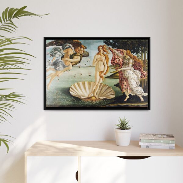The Birth of Venus - Sandro Botticelli (c. 1485-1486) - Renaissance Framed Canvas Print