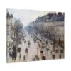 Boulevard Montmartre on a Winter Morning - Camille Pissarro (1897) - Impressionist Canvas Print