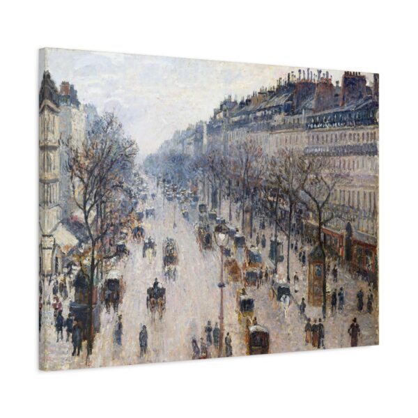 Boulevard Montmartre on a Winter Morning - Camille Pissarro (1897) - Impressionist Canvas Print