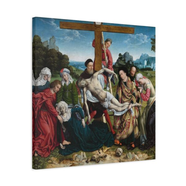 The Descent from the Cross - Joos van Cleve (c. 1518-1520) - Renaissance Canvas Print