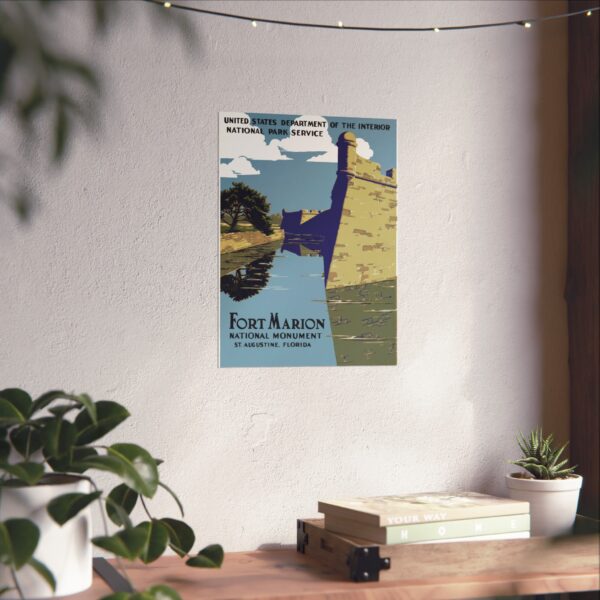 Fort Marion National Monument, St. Augustine Florida - Works Progress Administration (c. 1930s) - Vintage Travel Poster Print