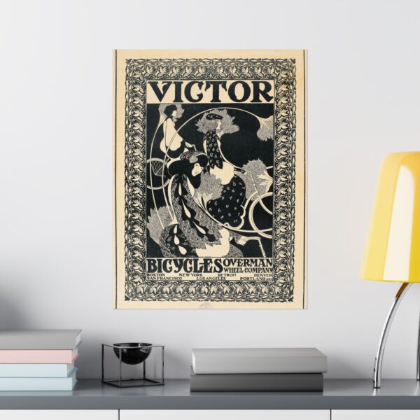 12070298187585877274_2048.jpeg Victor Bicycles ad - William Henry Bradley (c. 1896) - Art Nouveau Poster Print