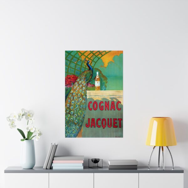 Cognac Jacquet Peacock - Camille Bouchet - Art Nouveau Poster Print