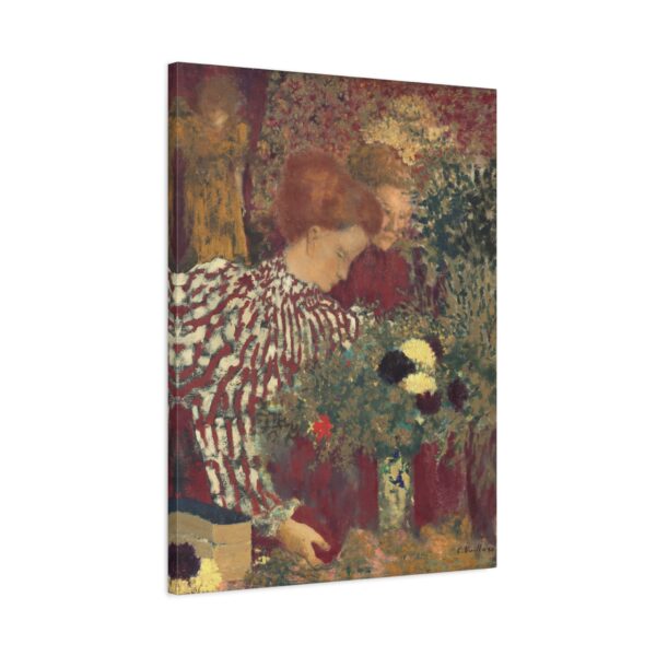 Woman in a Striped Dress - Edouard Vuillard (1895) - Impressionist Canvas Print