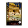 Visit India - India State Railways Bureau (c. 1935) - Vintage Travel Poster Print