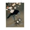 Crow and Blossom - Ohara Koson (c. 1910) - Japanese Woodblock Poster Print