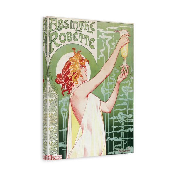 Absinthe Robette ad - Henri Privat-Livemont (1896) - Art Nouveau Canvas Print