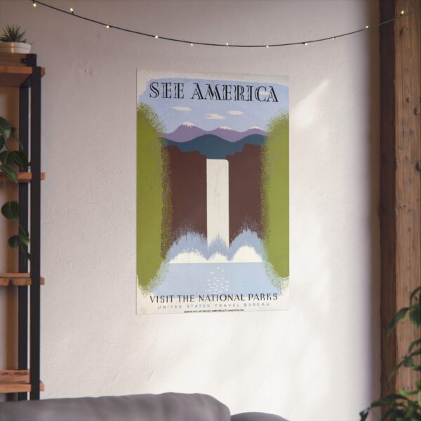 12434226573493430386_2048.jpeg See America, Visit the National Parks - Works Progress Administration (c. 1930s) - Vintage Travel Poster Print