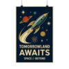 12453176819077791269_2048.jpeg Tomorrowland Awaits, Space & Beyond - LUNE Original - Space Age Poster Print