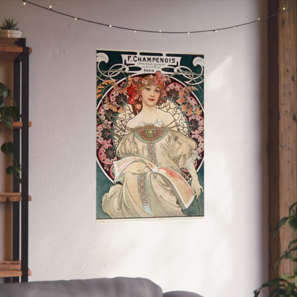 12689531502793255765_2048-1.jpeg Rêveur, F. Champenois, Imprimeur-Éditeur - Alphonse Mucha (1897) - Art Nouveau Poster Print
