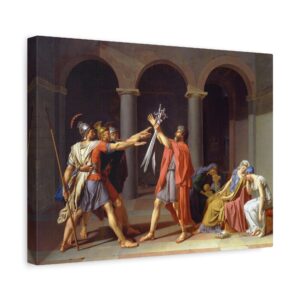Oath of the Horatii - Jacques-Louis David (1784) - Classical Canvas Print