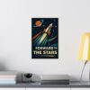 12767048425888337395_2048.jpeg Forward to the Stars - LUNE Original - Space Age Poster Print