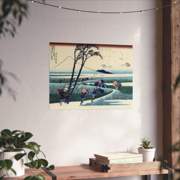 Ejiri in Suruga Province (Sunshu Ejiri) - Katsushika Hokusai (c. 1830-32) - Japanese Woodblock Poster Print