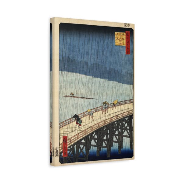 12852003350404047743_2048.jpeg Sudden Shower over Shin-Ōhashi Bridge and Atake - Utagawa Hiroshige (1857) - Japanese Woodblock Canvas Print