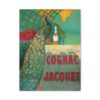 Cognac Jacquet Peacock - Camille Bouchet - Art Nouveau Canvas Print