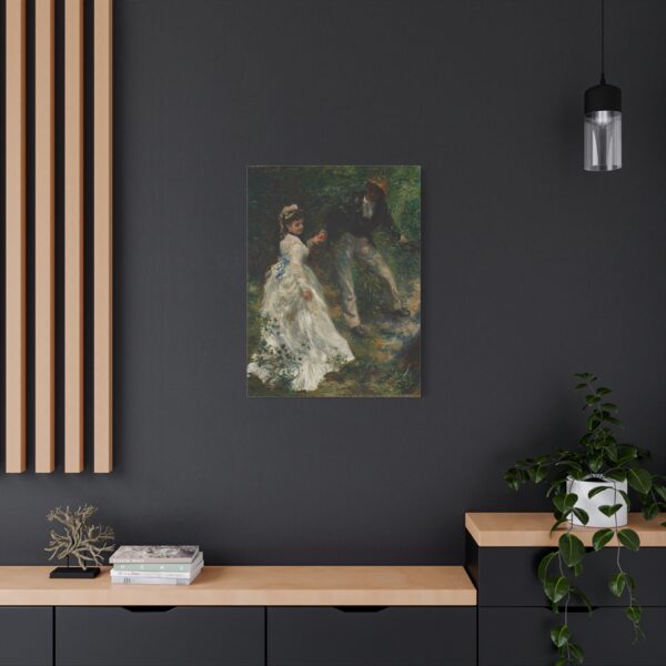 12978646718430584559_2048.jpeg La Promenade - Pierre-Auguste Renoir (1870) - Impressionist Canvas Print