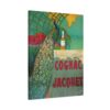 Cognac Jacquet Peacock - Camille Bouchet - Art Nouveau Canvas Print