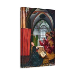 13042475793935853878_2048.jpeg Isenheim Altarpiece (Annunciation panel) - Matthias Grünewald (c. 1512-1516) - Renaissance Canvas Print