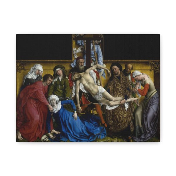 The Descent from the Cross - Rogier van der Weyden (c. 1435) - Renaissance Canvas Print