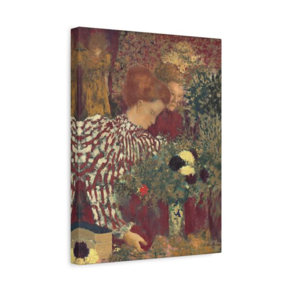 Woman in a Striped Dress - Edouard Vuillard (1895) - Impressionist Canvas Print