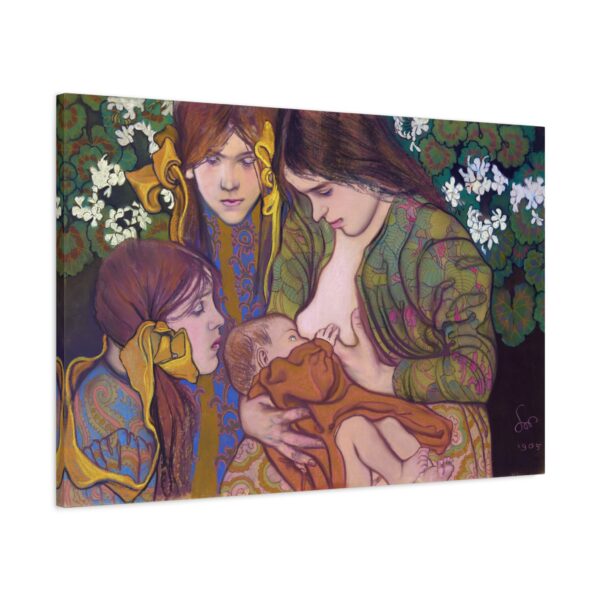 1323469157428844605_2048.jpeg Motherhood (Macierzynstwo) - Stanisław Wyspiański (1905) - Impressionist Canvas Print