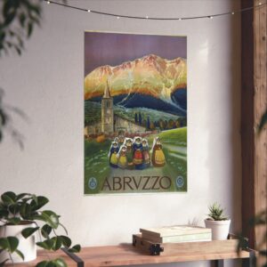 Abruzzo, Alicandri, Italy - ENIT Italian National Tourist Board (c. 1920) - Vintage Travel Poster Print