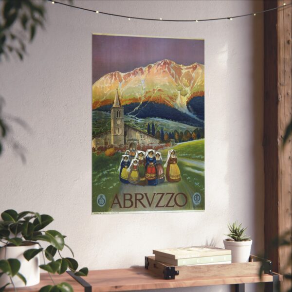 Abruzzo, Alicandri, Italy - ENIT Italian National Tourist Board (c. 1920) - Vintage Travel Poster Print