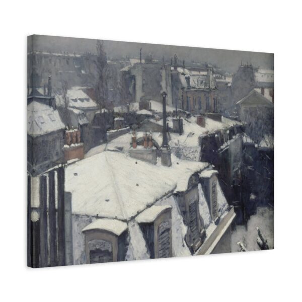 Vue de toits (Effet de neige) - Gustave Caillebotte (c. 1878-79) - Impressionist Canvas Print