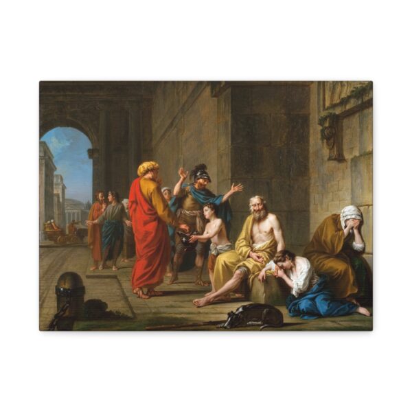 13446134796552766325_2048.jpeg Belisarius Begging for Alms - Nicolas-René Jollain (1767) - Classical Canvas Print