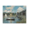 13450554702499059222_2048.jpeg The Bridge at Argenteuil - Claude Monet (1874) - Impressionist Canvas Print
