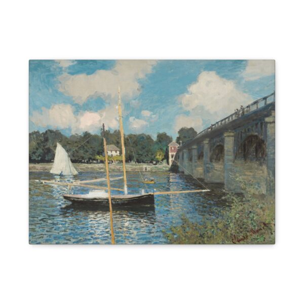 13450554702499059222_2048.jpeg The Bridge at Argenteuil - Claude Monet (1874) - Impressionist Canvas Print